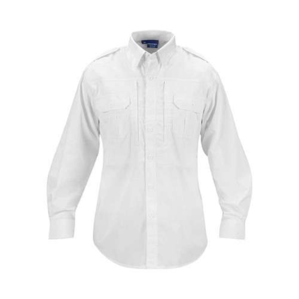 Men's US Military Shirt Long Sleeve With Pleats L